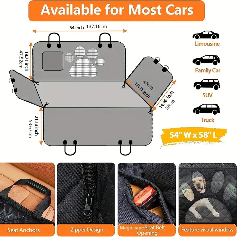 PawRide™ Waterproof Car Hammock