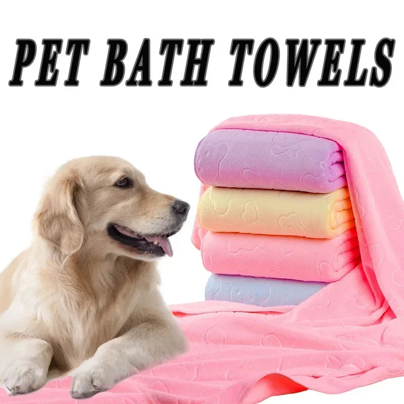 PawDry™ Quick-Dry Pet Bath Towel
