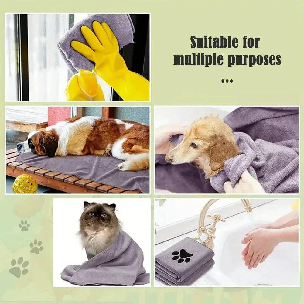 PawDry™ Microfiber Pet Bath Towel