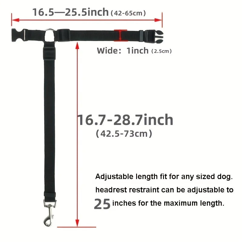 PawSafe™ Adjustable Pet Car Seat Belt