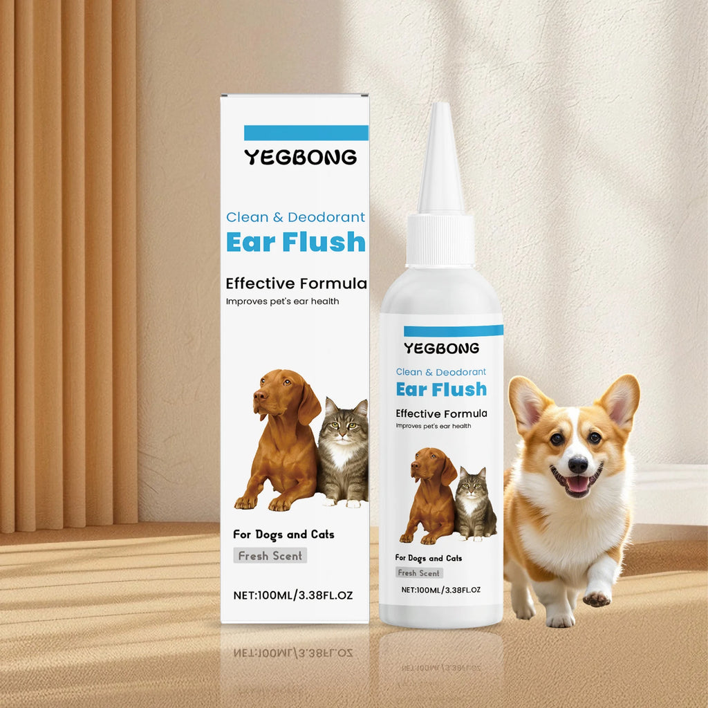 PureEar™ Pet Care – Gentle Ear Cleaning & Freshness Formula (100ml)