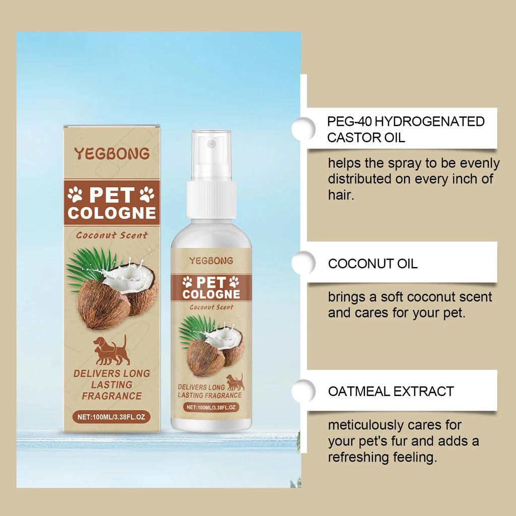 CocoFresh™ Pet Spray – Natural Odor Eliminator for Dogs & Cats (100ml)
