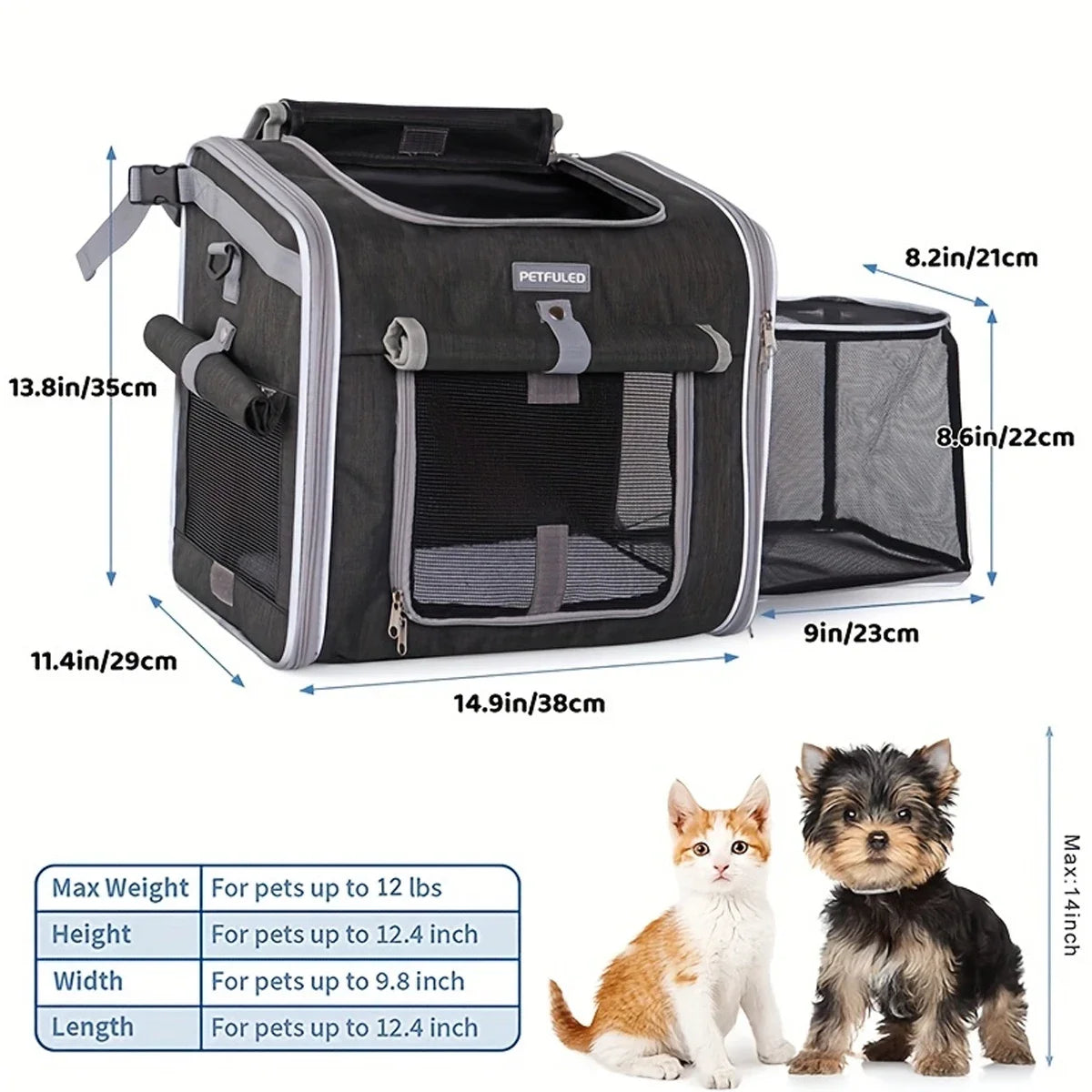 FlexNest Expandable Pet Carrier